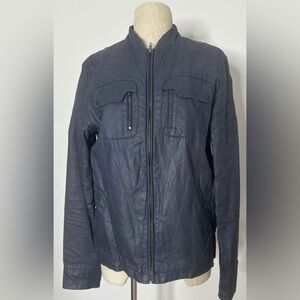 IKKS: Navy Blue Zip-Up Jacket